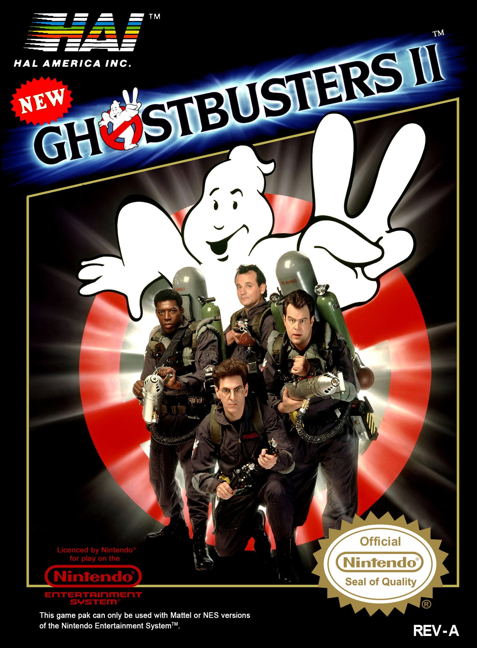 Caratula de New Ghostbusters II para Nintendo (NES)