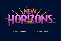 Pantallazo de New Horizons (Europa) para Super Nintendo