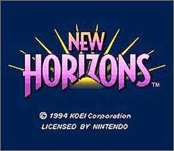 Pantallazo de New Horizons para Super Nintendo
