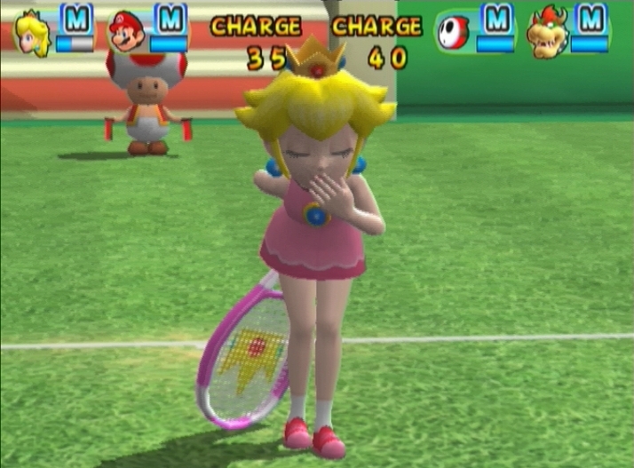 Pantallazo de New Play Control: Mario Power Tennis para Wii