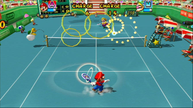 Pantallazo de New Play Control: Mario Power Tennis para Wii