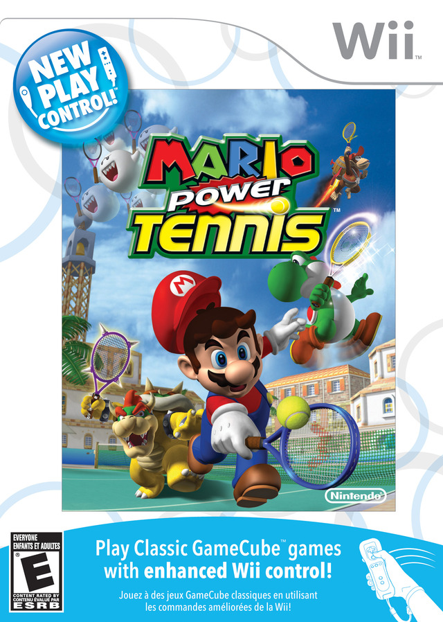 Caratula de New Play Control: Mario Power Tennis para Wii