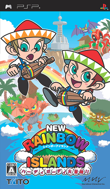 Caratula de New Rainbow Islands (Japonés) para PSP