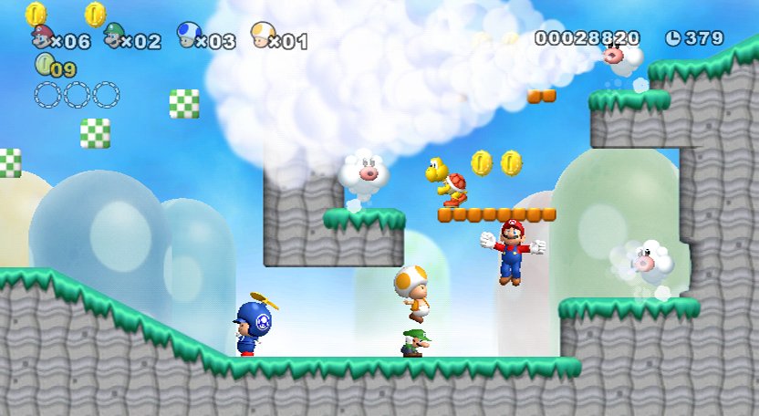 Pantallazo de New Super Mario Bros. Wii para Wii