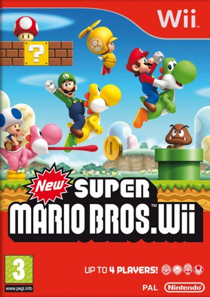 Caratula de New Super Mario Bros. Wii para Wii