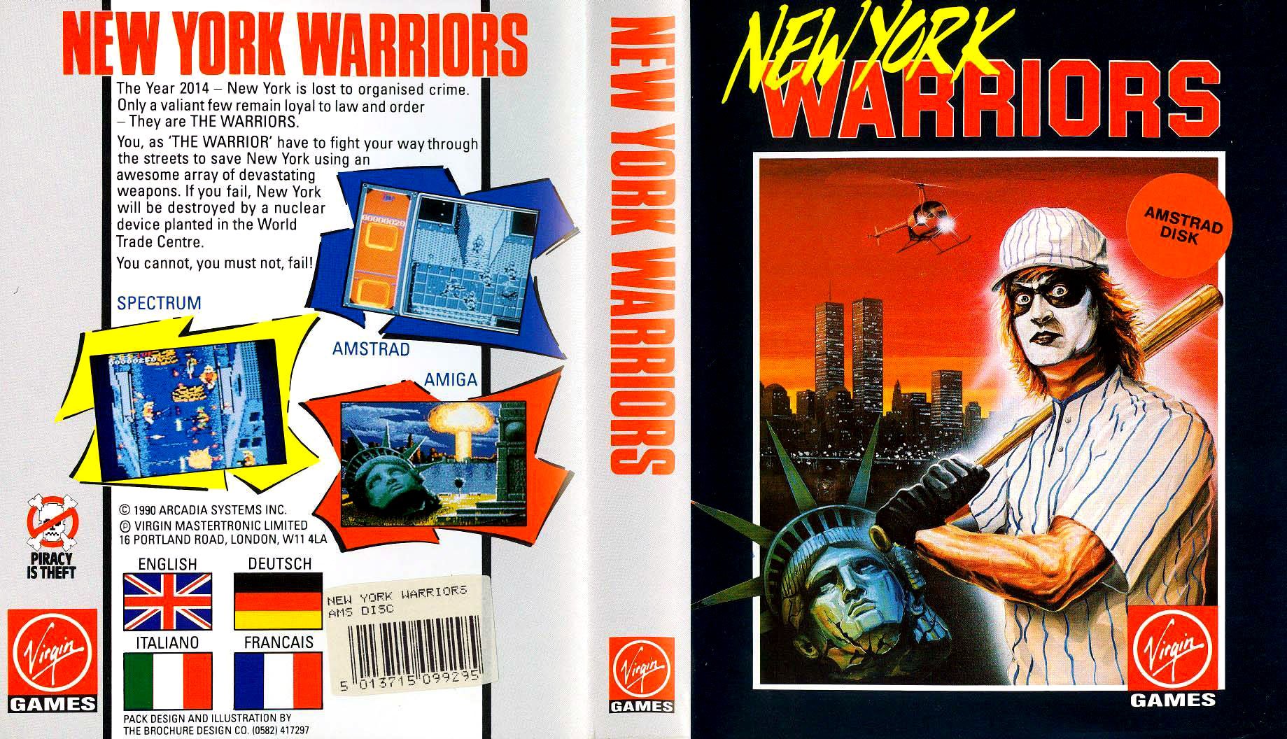 Caratula de New York Warriors para Amstrad CPC