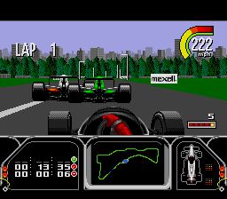 Pantallazo de Newman Haas IndyCar Featuring Nigel Mansell para Sega Megadrive