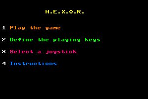 Pantallazo de Nexor para Amstrad CPC