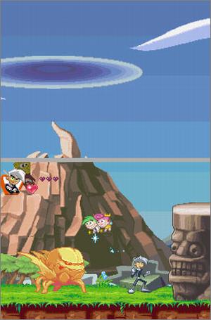 Pantallazo de Nicktoons: Battle For Volcano Island para Nintendo DS