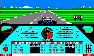 Pantallazo de Nigel Mansell's Grand Prix para Amstrad CPC