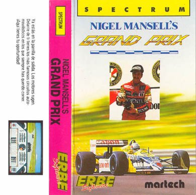 Caratula de Nigel Mansell's Grand Prix para Spectrum