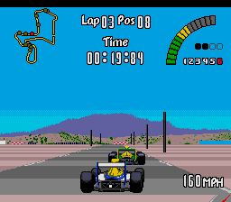 Pantallazo de Nigel Mansell's World Championship Racing para Sega Megadrive