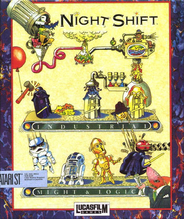 Caratula de Night Shift para Atari ST