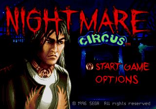 Pantallazo de Nightmare Circus para Sega Megadrive