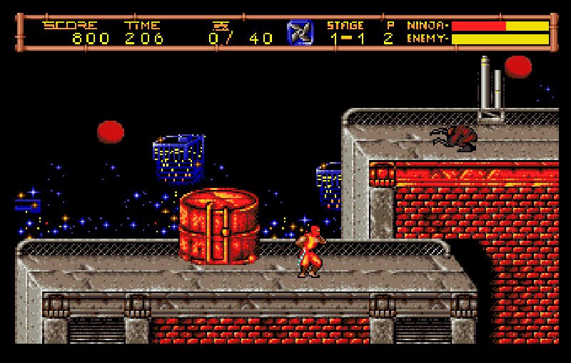 Pantallazo de Ninja Gaiden II: The Dark Sword of Chaos para Amiga