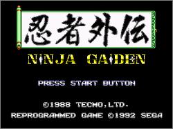 Pantallazo de Ninja Gaiden para Sega Master System