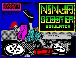 Pantallazo de Ninja Scooter Simulator para Spectrum