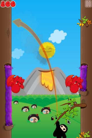 Pantallazo de Ninjatown: Trees of Doom! para Iphone