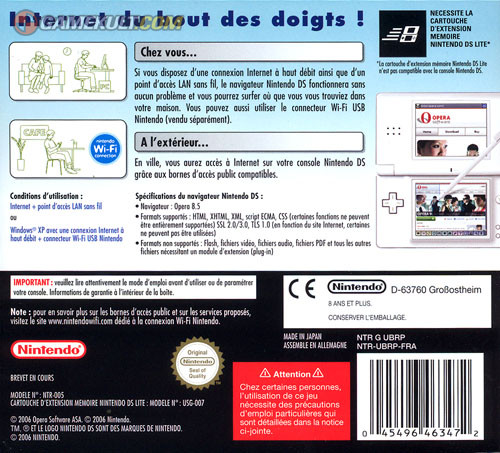 Pantallazo de Nintendo DS Browser para Nintendo DS