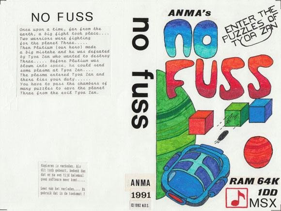 Caratula de No Fuss para MSX