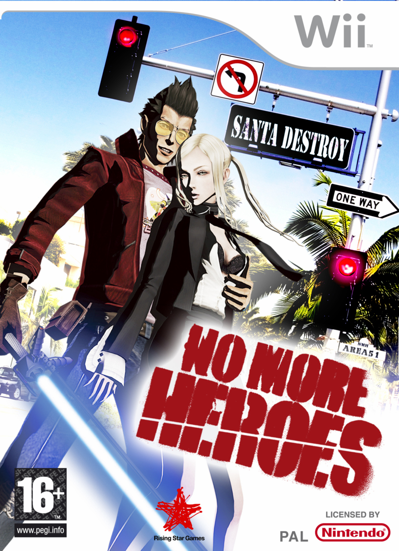 Caratula de No More Heroes para Wii