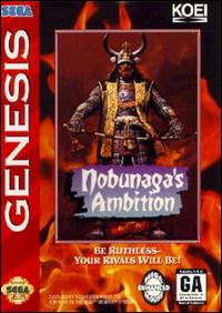 Caratula de Nobunaga's Ambition para Sega Megadrive