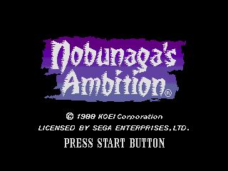Pantallazo de Nobunaga's Ambition para Sega Megadrive