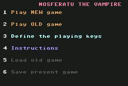 Pantallazo de Nosferatu the Vampire para Commodore 64