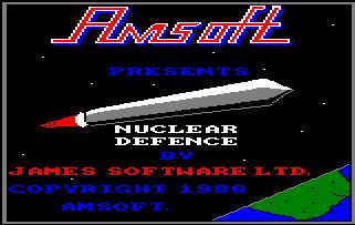 Pantallazo de Nuclear Defense para Amstrad CPC