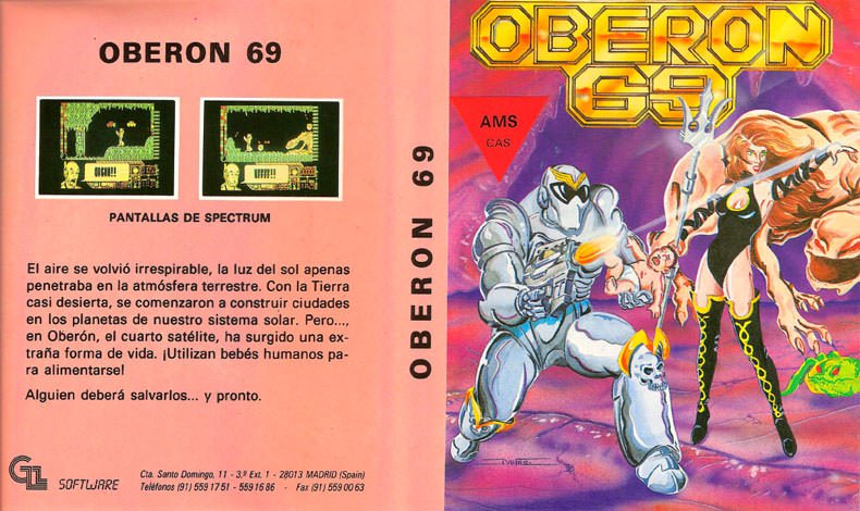 Caratula de Oberon 69 para Amstrad CPC
