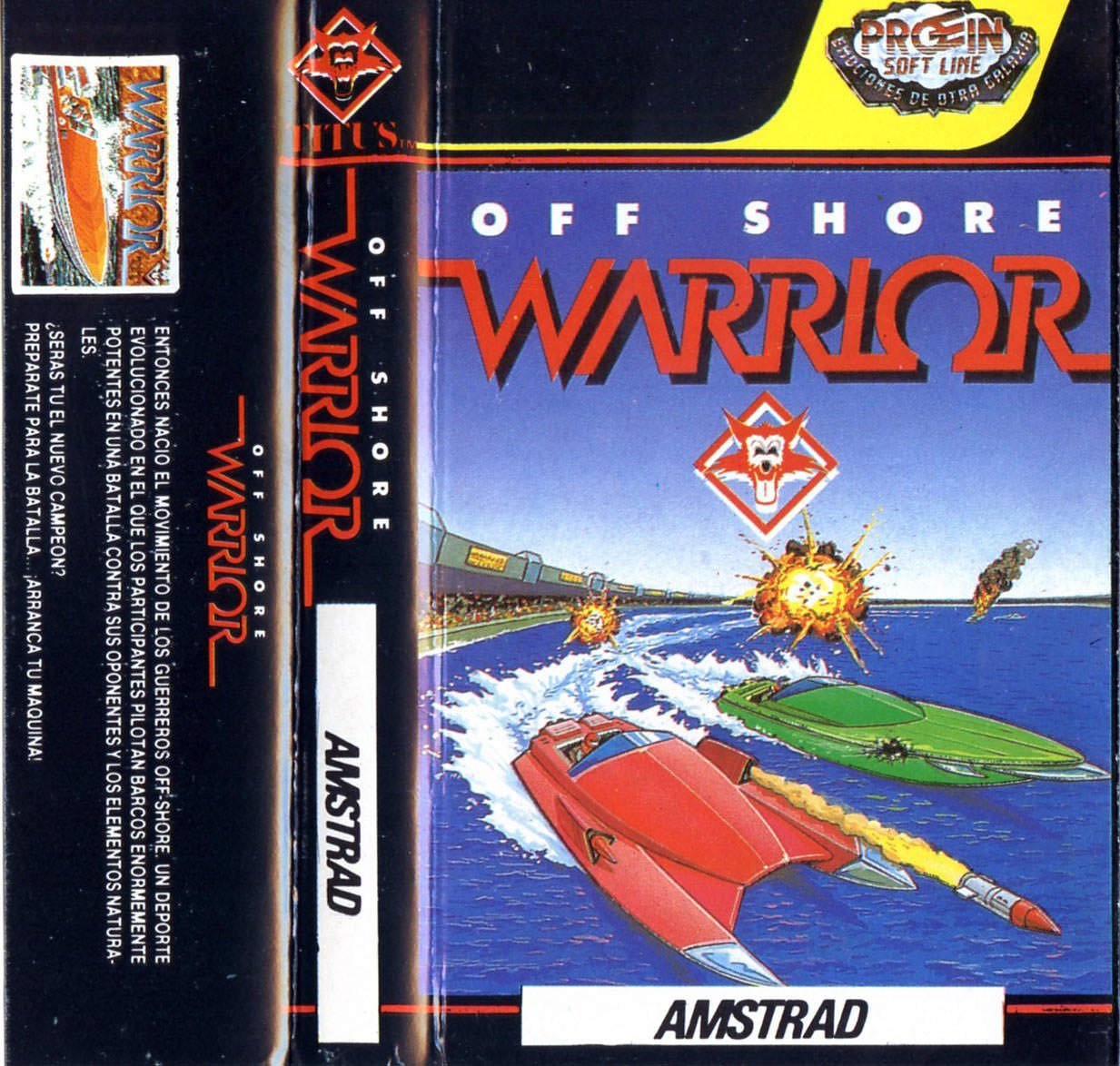 Caratula de Off Shore Warrior para Amstrad CPC