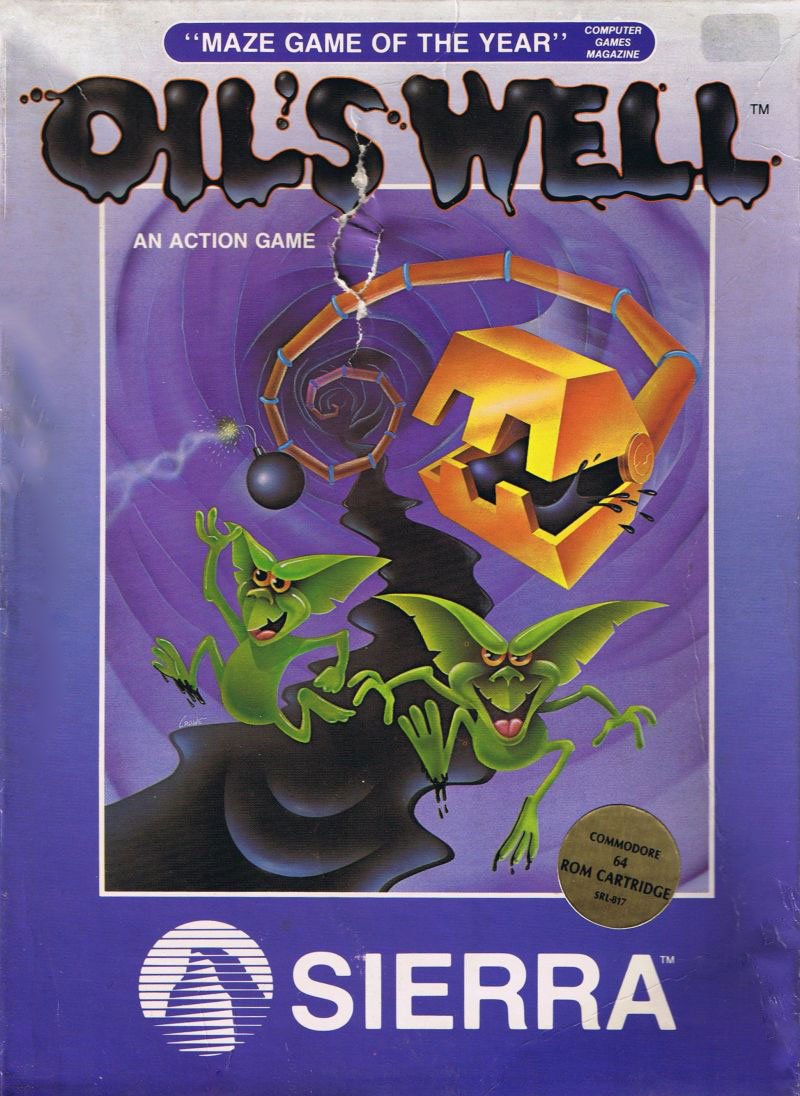 Caratula de Oils Well para Commodore 64