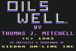 Pantallazo de Oils Well para Commodore 64