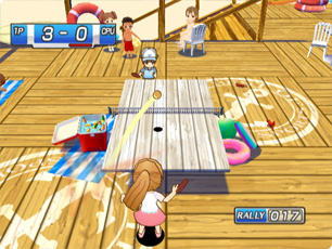 Pantallazo de Okiraku Ping Pong (Wii Ware) para Wii