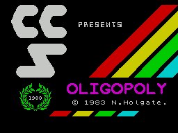 Pantallazo de Oligopoly para Spectrum