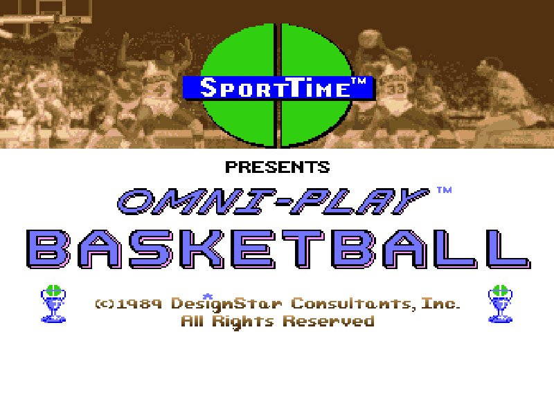 Pantallazo de Omni-Play Basketball para Amiga