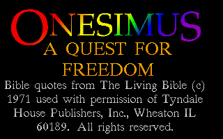 Pantallazo de Onesimus: A quest for Freedom para PC