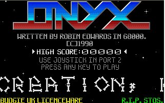 Pantallazo de Onyx para Atari ST