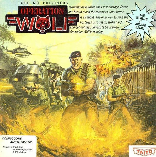 Caratula de Operation Wolf para Amiga