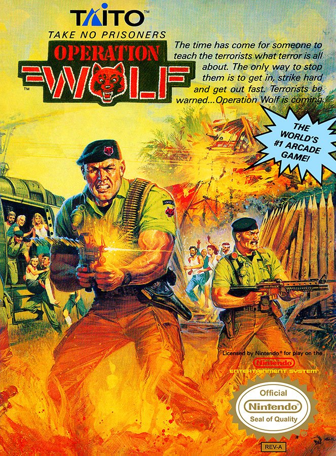 Caratula de Operation Wolf para Nintendo (NES)