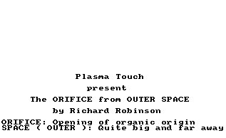 Pantallazo de Orifice From Outer Space, The para Amstrad CPC