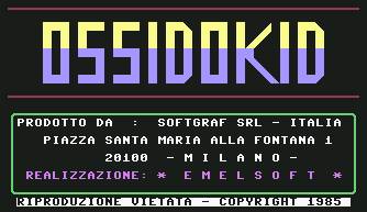 Pantallazo de Ossidokid para Commodore 64