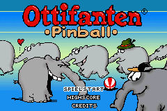 Pantallazo de Ottifanten Pinball para Game Boy Advance