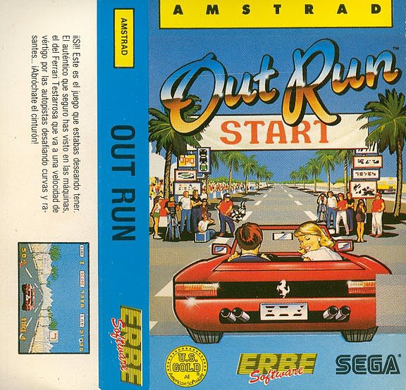 Caratula de Out Run para Amstrad CPC