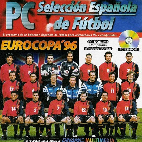 Caratula de PC Selección Española de Fútbol:  Eurocopa 96 para PC