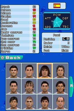 Pantallazo de PES 2008: Pro Evolution Soccer para Nintendo DS