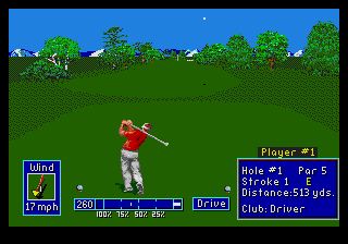 Pantallazo de PGA European Tour para Sega Megadrive