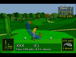 Pantallazo de PGA Tour 96 para Sega Megadrive