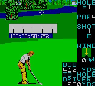 Pantallazo de PGA Tour Golf para Gamegear
