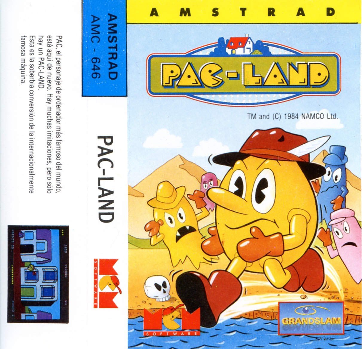 Caratula de Pac-Land para Amstrad CPC